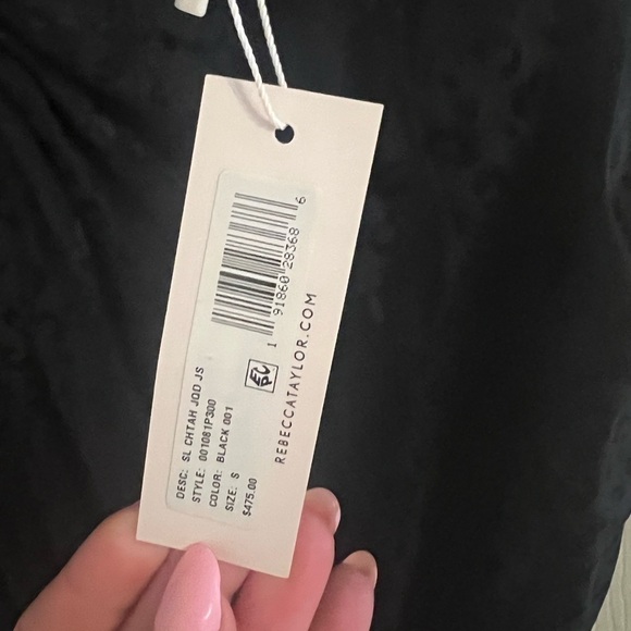 Rebecca Taylor jumpsuit black hearts silk NWT small - Picture 7 of 16